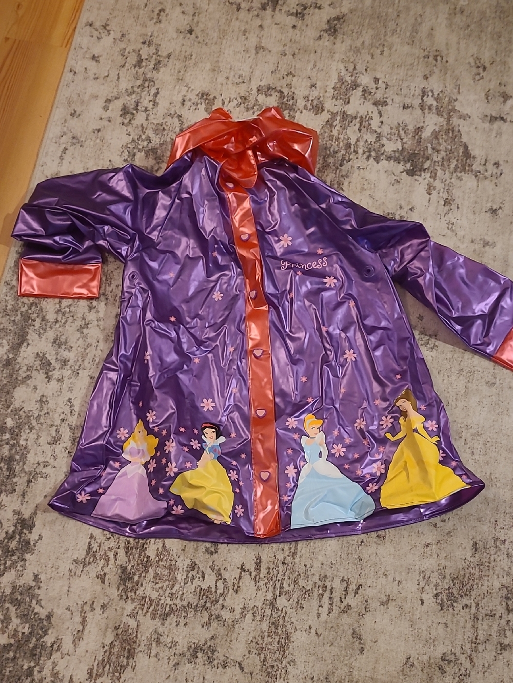 Disney Purple and Red Princess Raincoat
